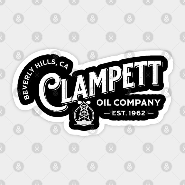 Clampett Oil Company - Est. 1962  Beverly Hills, CA Sticker by BodinStreet